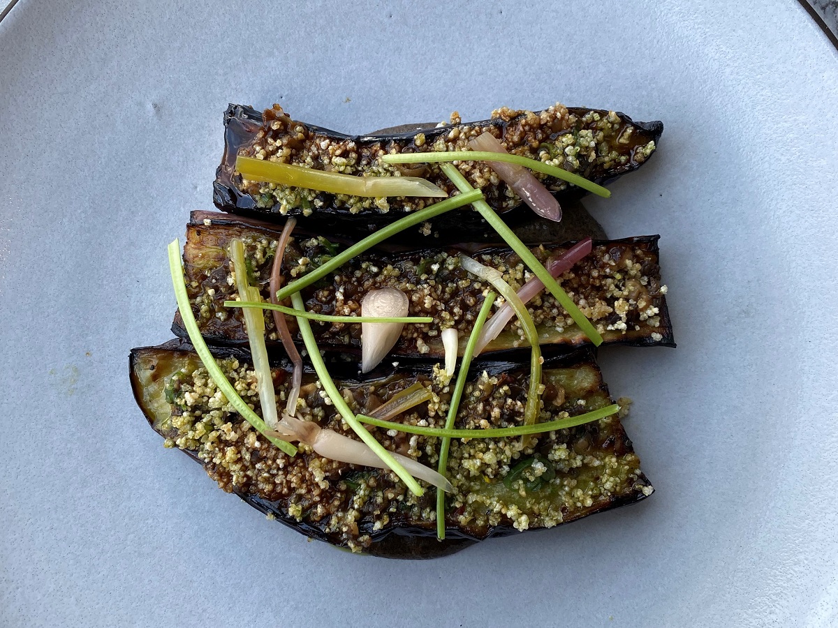 Grilled and Smoked Eggplant